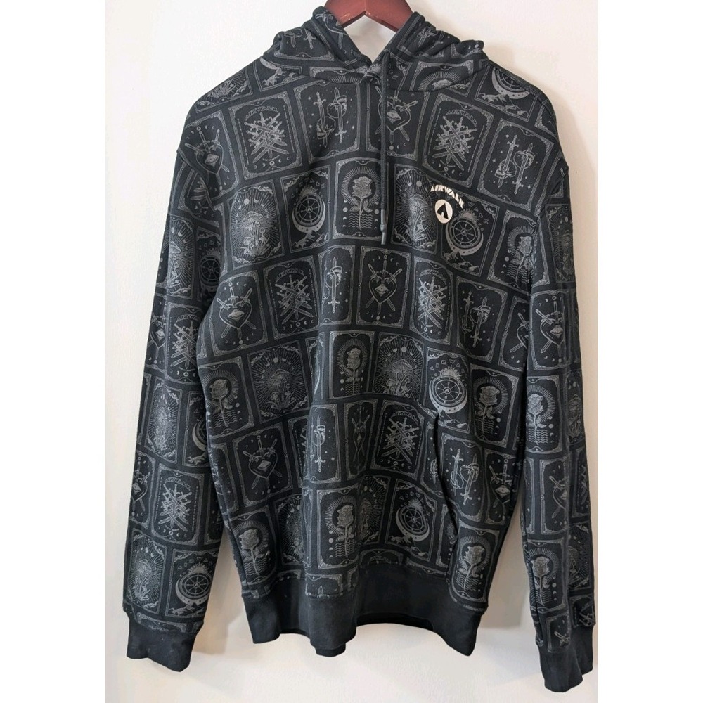 Vintage Airwalk Mens M Hoodie Pullover Sweatshirt Skate Surf Medium Y2K 90s